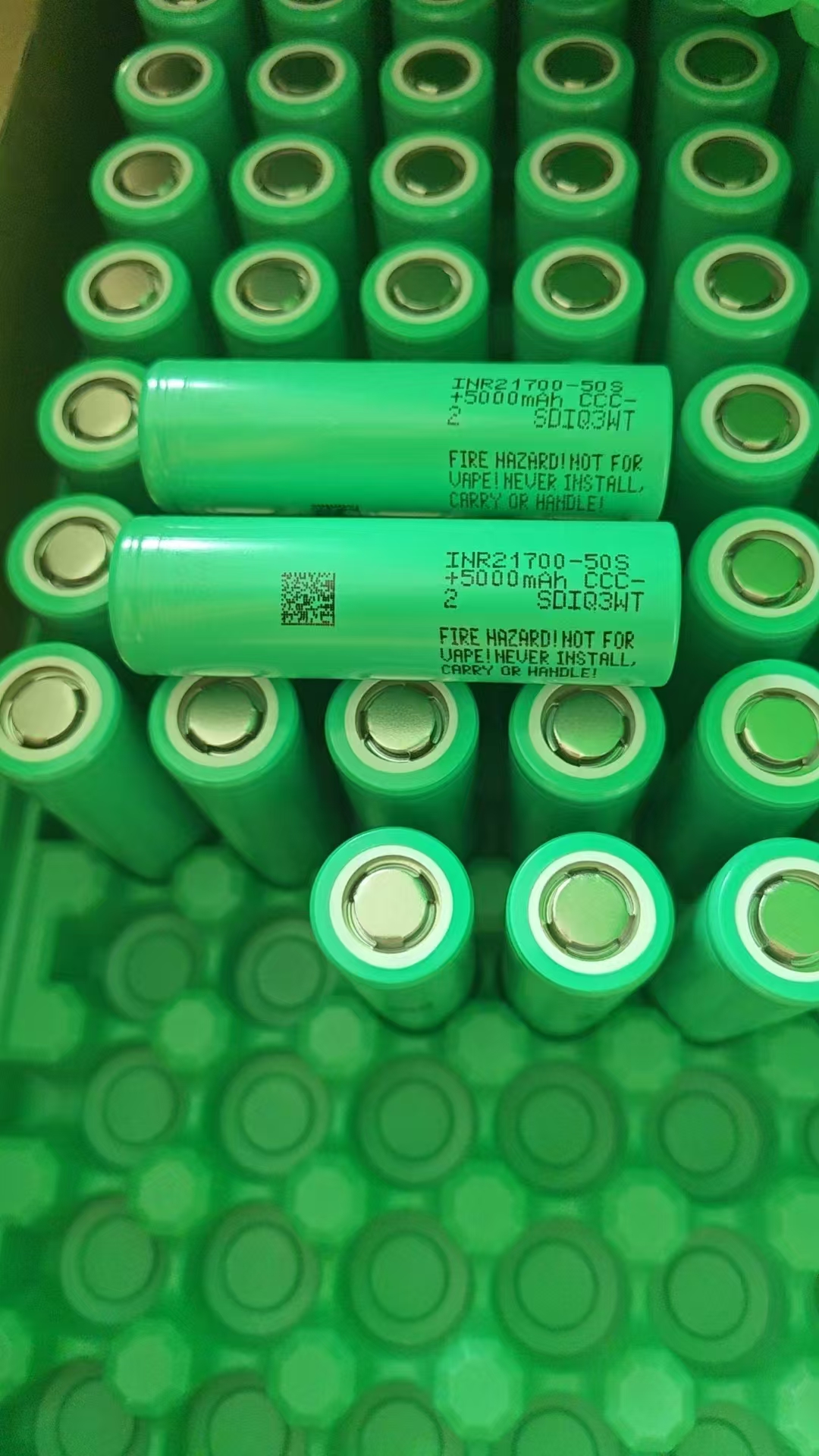 High discharge rate 21700 5000mAh 25A/45A Battery 3.6V Samsung 21700 50S li-ion Battery Cell for Drones/FPV