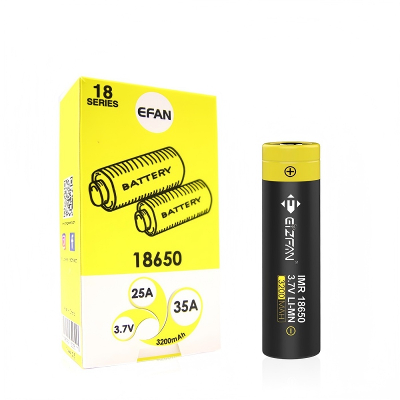 Eizfan 18650 3200mAh 25A High Drain Battery for Flashlight Headlamp Hunting Light Long Runtime Rechargeable Li-ion Cell - Image 2