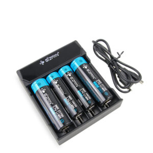 Good 4 Slots Battery Charger for 3.6V 3.7V Li-ion Batteries Eizfan NC4 LED Charger 18650 21700 20700 Battery USB Charger 5V 2A