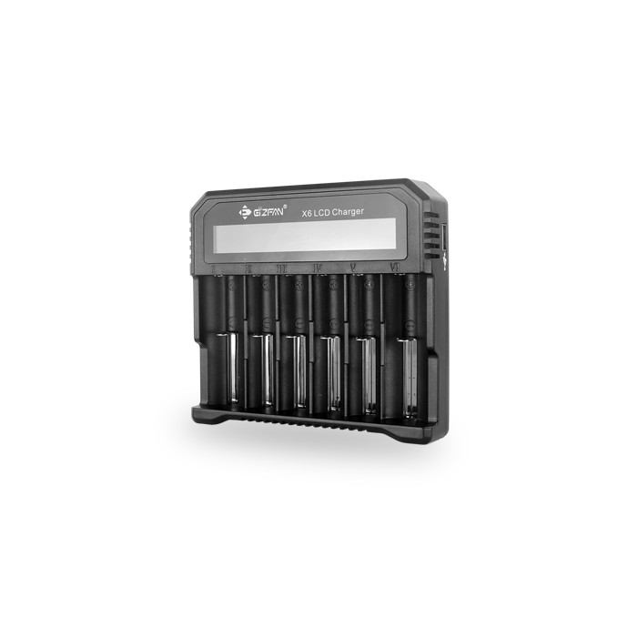 Eizfan X6 LCD Battery Charger for 18650 21700 Li-ion Batteries AU EU US UK Adapter 25W 6 Slots Battery Charger 3.6V 3.7V 1.2V - Image 3