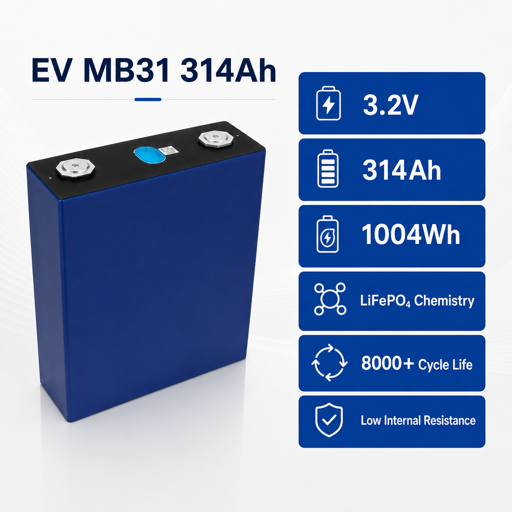 Proveedor de celdas de batería EVE MB31 314Ah LiFePO4 | Célula LFP para ESS & Fabricantes de baterías - Imagen 3