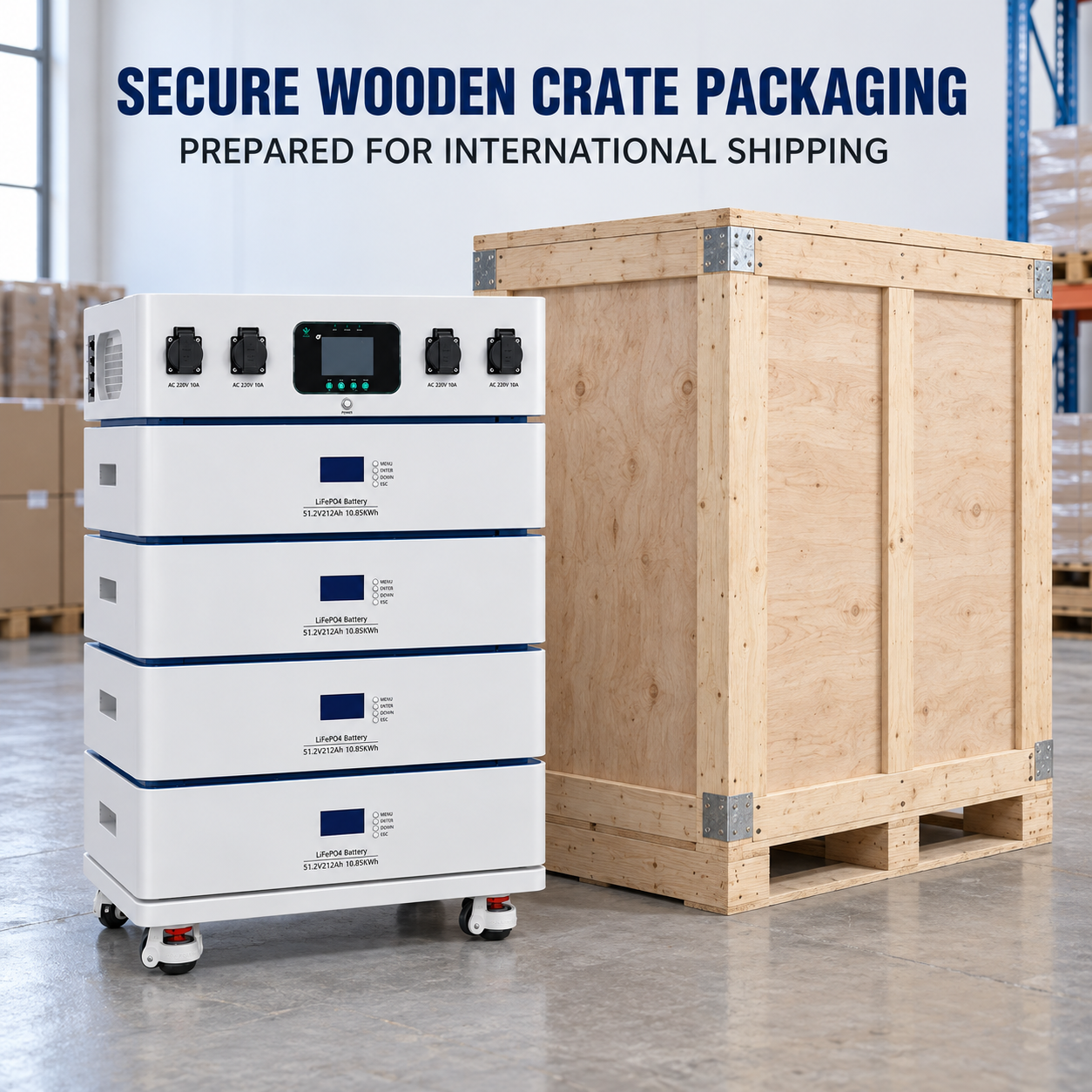 10.85kWh Stackable LiFePO4 Battery Storage System EH-61 - Image 6
