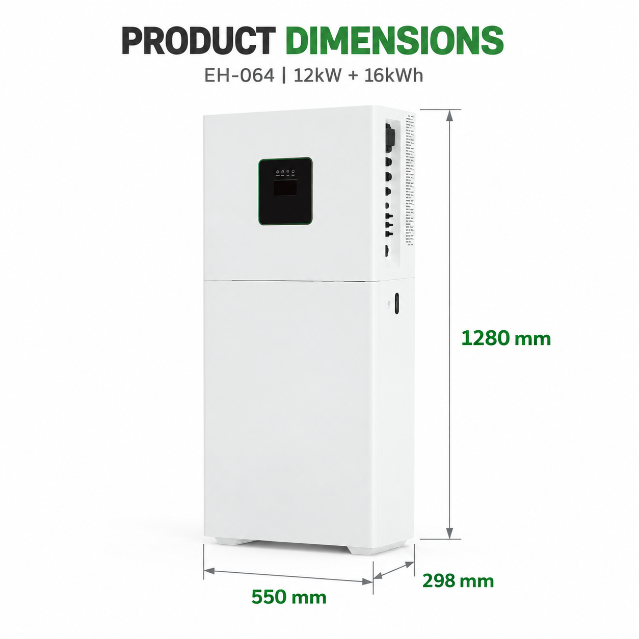 12kW 16kWh ALL IN ONE Three Phase Hybrid Energy Storage System EH-064 - Image 5