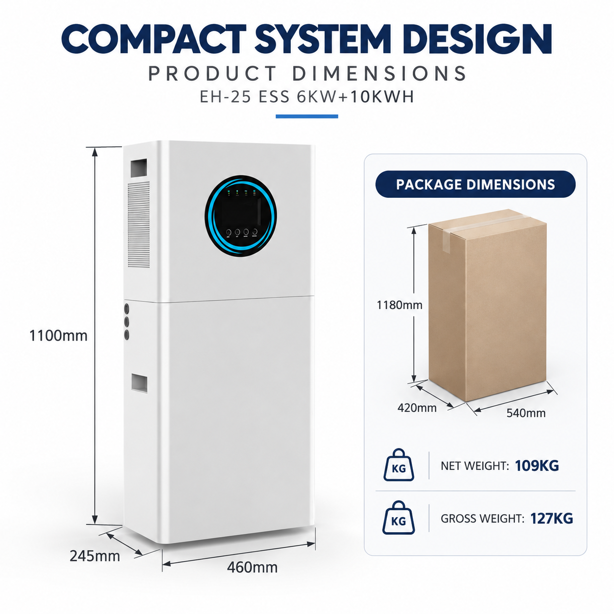 6KW 10KWh All‑in‑One ESS Off‑Grid Energy Storage System EH-025 - Image 3