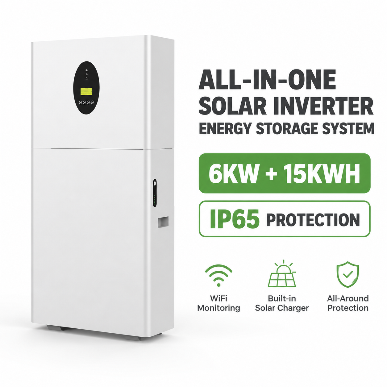 6KW 15KWH 280AH All-in-One Solar Energy Storage System with IP65 Protection EH-27