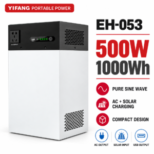 500W 1000Wh Portable Power Station with Pure Sine Wave Inverter EH-53