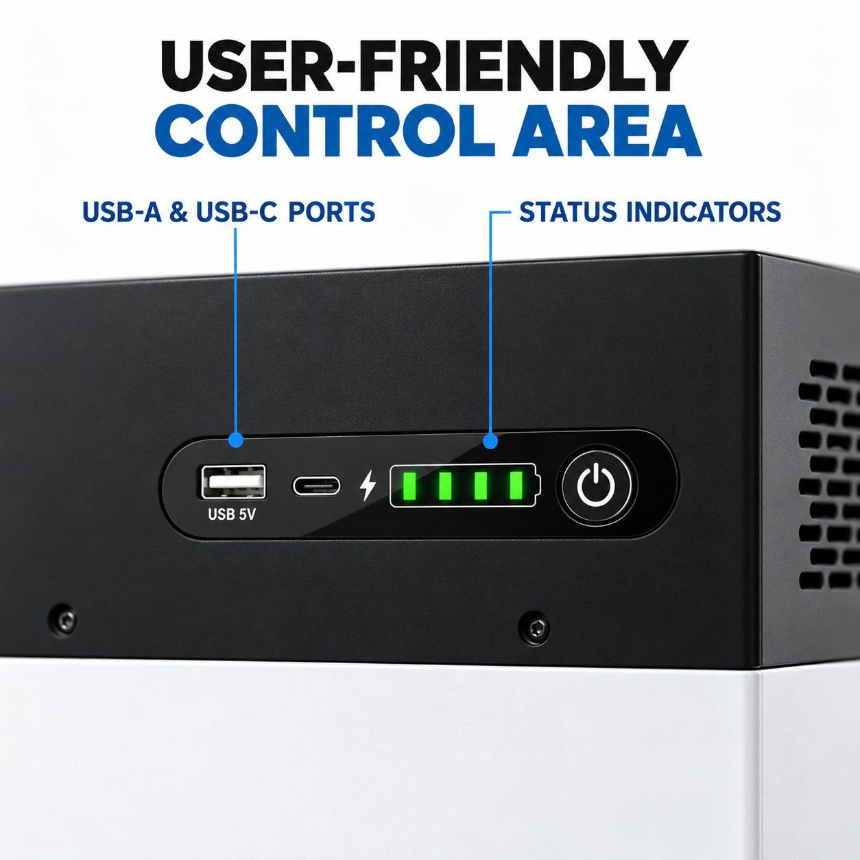 300W 896Wh Portable Power Station All-in-One Portable Energy Storage System EH-052 - Imagem 2