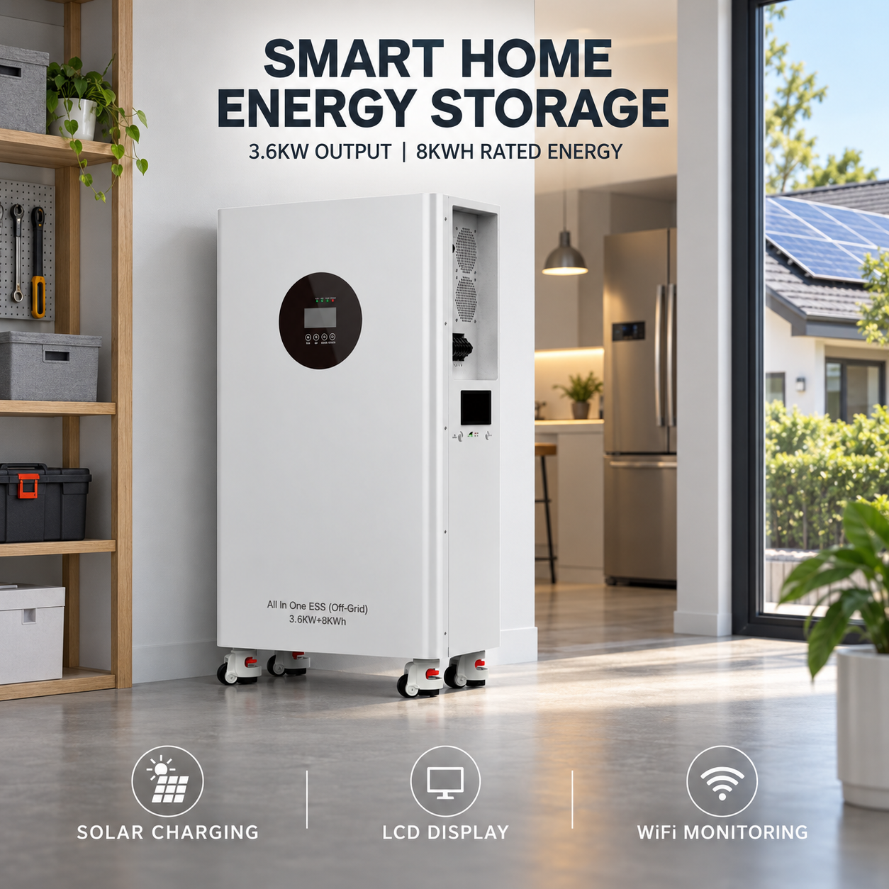 ESS 8KWH All-in-One Solar Energy Storage System with 3.6KW Inverter EH-23 - Image 4
