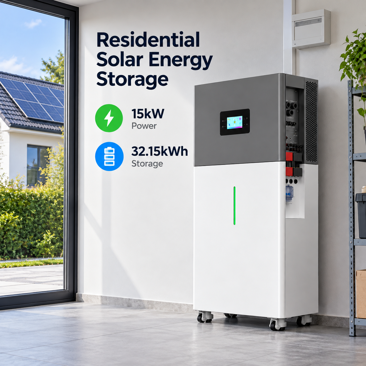 15kW 32.15kWh All in One Energy Storage System LiFePO4 Battery for Residential Solar PV Installer - Image 5