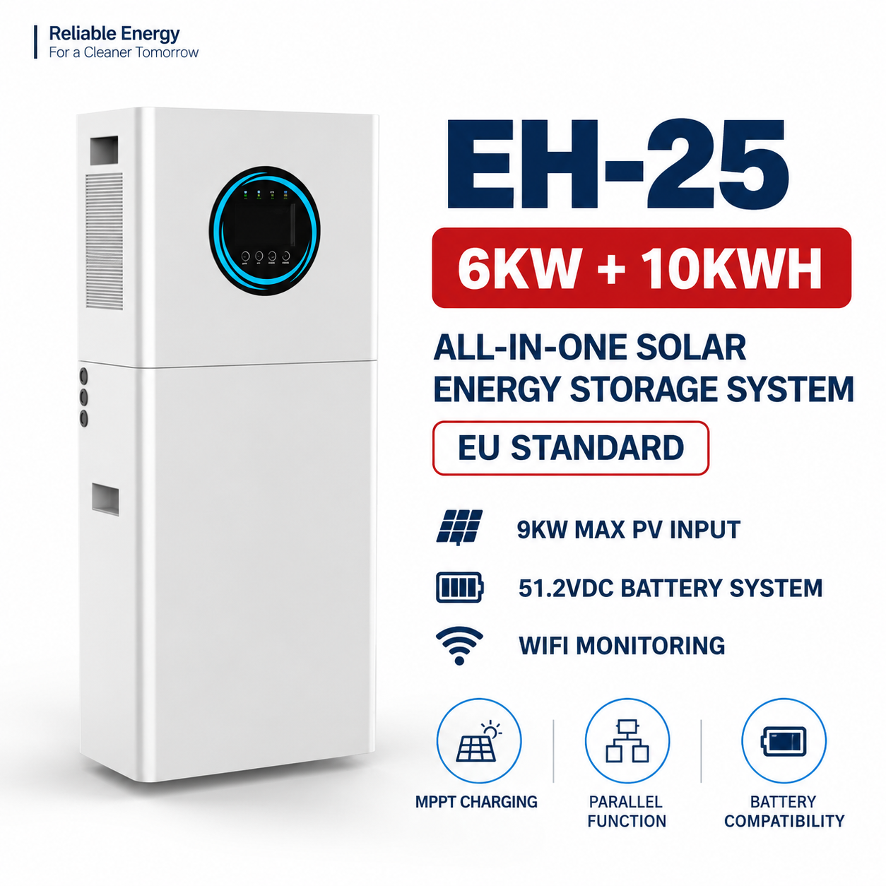 6KW 10KWh All‑in‑One ESS Off‑Grid Energy Storage System EH-025
