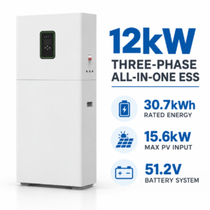 12kW 30.7kWh Three Phase All-in-One Energy Storage System with LiFePO4 Battery EH-46