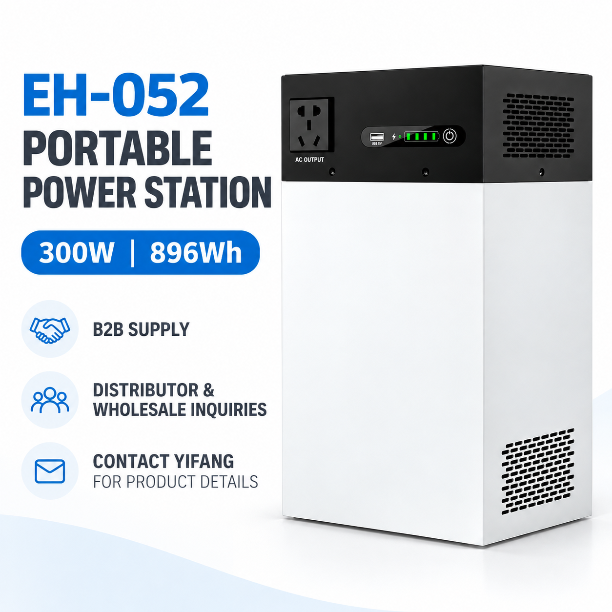 300W 896Wh Portable Power Station All-in-One Portable Energy Storage System EH-052 - Imagem 6